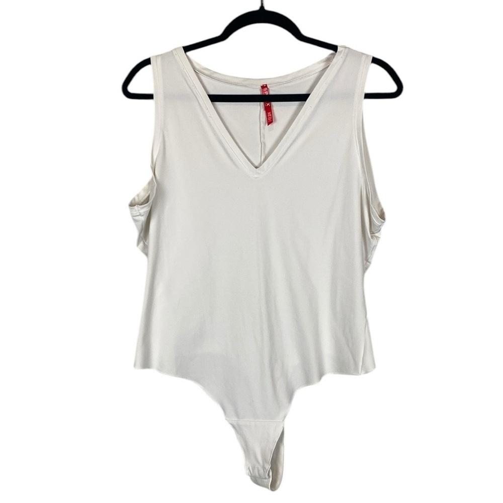 Spanx white sleeveless bodysuit
